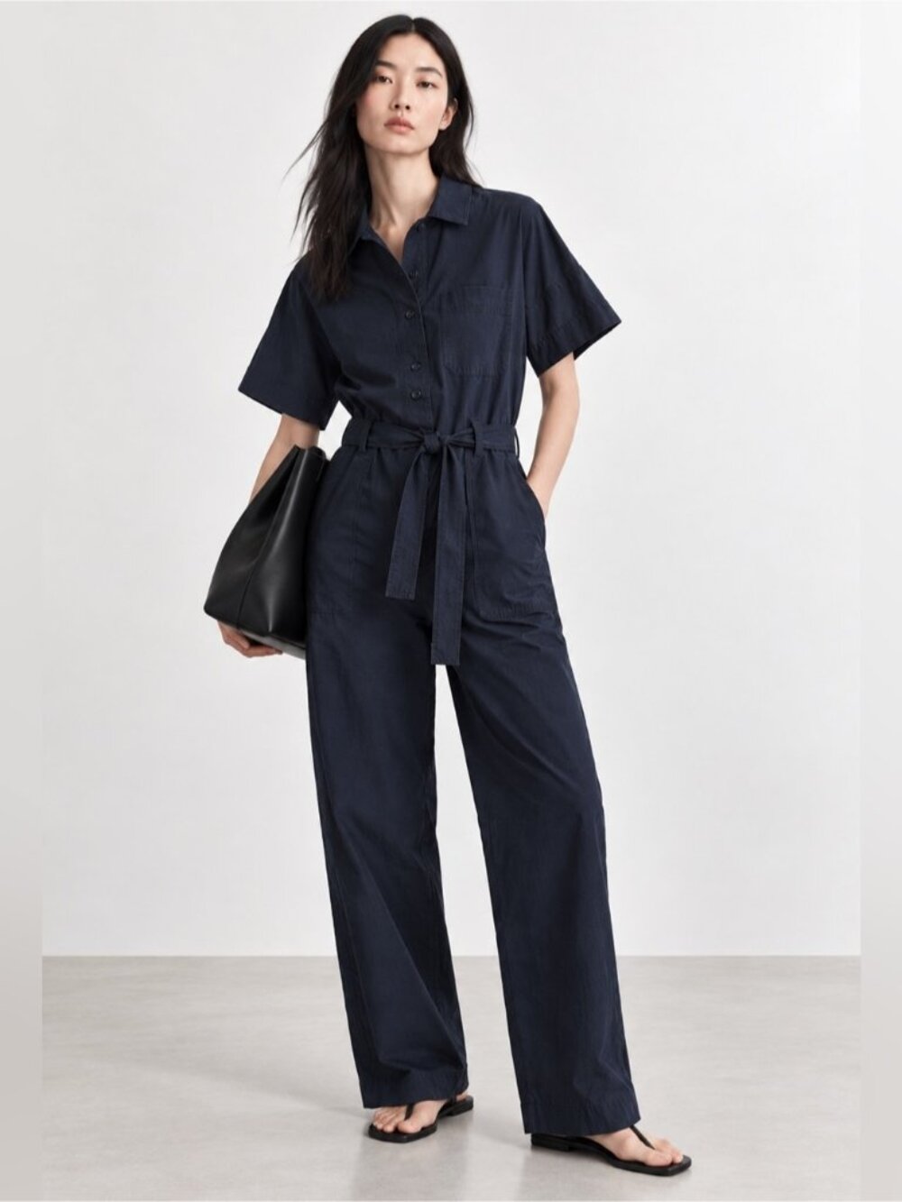 COS Navy Blue Utility Jumpsuit – Size 4